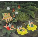 ƚ Beryl COOK (British 1926-2008) Fairy and Pixies, Lithograph, Signed lower right and numbered 331/
