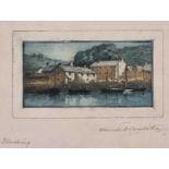 Claude Hamilton ROWBOTHAM (British 1864-1949) Flushing, Coloured etching, Signed lower right,