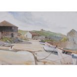 ƚ Mollie FISHER (British 20th / 21st Century) Sennen Cove, Colour print, 7.75" x 11" (29cm x 28cm)