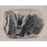 William WILLIS (British 19th Century) Levant Mine, Engraving, 3.5" x 4.75" (9cm x 12cm), together