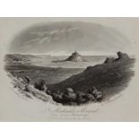 William WILLIS (British 19th Century) St Michael's Mount from Lower Tremenheere, Engraving, 3.25"