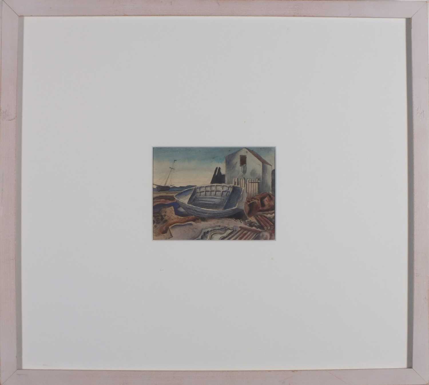 ƚ Thomas Beaumont Walpole CHAMPNEYS (British 1879-1961) Lone Boat, Watercolour and pencil, 3.5" x - Image 8 of 12