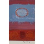 ƚ Ray BARRY (British 1931-2022) Oval, Acrylic on paper, Signed lower right, titled on label verso,