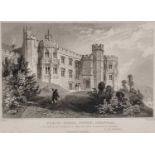 Thomas ALLOM (British 1804-1872) Place-House, Fowey, Cornwall, Engraving, 4.75" x 6.75" (12cm x