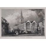 Thomas ALLOM (British 1804-1872) Truro Church, Cornwall, Engraving, 4.75" x 6.75" (12cm x 17cm),