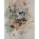 ƚ Shirley HARRELL (British 1945-2023) Tangled Bramble, Watercolour on paper, Signed, titled,