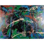 Gerald BEATTIE (Irish 20th / 21st Century) The Raven (Abstract Expressionism), Oil on canvas, Signed