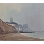 ƚ Frank Leslie CRAMPHORNE (British 1918-2000) Sea Mist Cromer. Oil on board, Signed lower left,