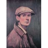 ƚ Laurence Stephen LOWRY (British 1887-1976) Self portrait of the Artist, Giclée print, 12.5" x 9.5"