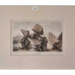 Henry Charles BRANDLING (British 18th Century) Logan Rock, Engraving, 5" x 7.75" (12cm x 19cm),