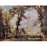 John CONSTABLE (British 1776-1837) Salisbury Cathedral From the Bishop's Grounds, Reproduction