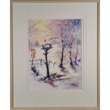 ƚ JENNY (British 20th / 21st Century) Winter Landscape, Watercolour, Signed and dated '03 lower