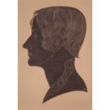 Eric GILL (British 1882 -1940) Portrait of Beatrice Warde, Wood engraving, Cleverden edition 1929,