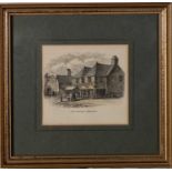Late 18th / Early 19th Century, Old Market, Penzance, Etching, 3.75" x 4" (9cm x 10cm)