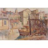 William TODD-BROWN (British 1875-1952) Venetian Backwater, Watercolour, Signed lower right, 9.75"