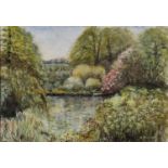 ƚ W BULLIVANT (British 20th Century) The Pool Trebah, Watercolour, Signed lower right, titled and