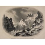 H. BESLEY (British 1800-1886) Remains of King Arthur's Castle, Tintagel, Engraving, 5.25" x 7" (13cm