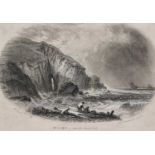 Richard Thomas PENTREATH (British 1806-1869) Mill Bay, near the Land's End, Engraving, 5" x 7" (12cm