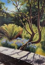 Charles SUMMERS (British b. 1945) Heligan Gardens, Oil on paper, Signed and dated 2006 bottom