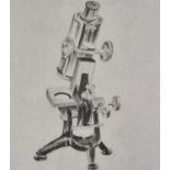 Vaughan ALLEN (British b. 1952) Microscope, Graphite on paper, titled, signed and dated 2017 on