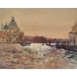 ƚ Ken HOWARD (British 1932-2022) Santa María della Salute, the Grand Canal Venice, Limited edition