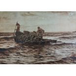 Colin STANTON (British Early 20th Century) Seaweed Gatherers, Print, 11.75" x 16.5" (30cm x 42cm)