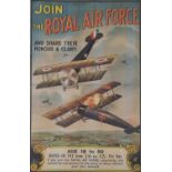 20th Century, Join the Royal Air Force advertising poster, 28" x 18" (71cm x 45cm)