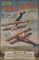 20th Century, Join the Royal Air Force advertising poster, 28" x 18" (71cm x 45cm)