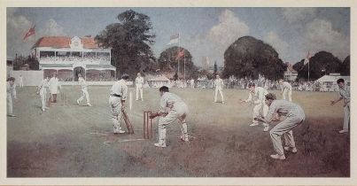 Robert DIGHTON (British 1752-1814) Cricket, Played by the Gentleman's Club, White Conduit House,