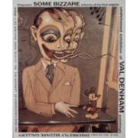 20th Century Discreetly Bizzare Gallery Exhibition Poster, Exhibition of Val Denham paintings, dated