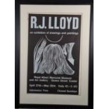 Reginald James LLOYD exhibition poster, Royal Albert Memorial Museum and Art Gallery - Exeter, 19.