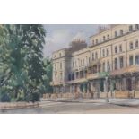 George HOLLOWAY (British 1883-1976) Victoria Square Bristol, Watercolour, Signed with monogramme and