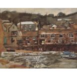 ƚ Ken HOWARD (British 1932-2022) Mousehole, Limited edition print, Signed and numbered 1/500 lower