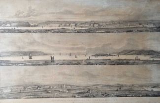 H. WORSLEY (British late 18th / Early 20th Century) Panoramic View from the Wesrern Hoe Plymouth,