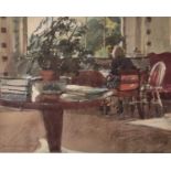 ƚ Ken HOWARD (British 1932-2022) Crista Gaa seated at her easel (Ken Howard's second wife),