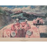 ƚ Barry ROWE (British 1938-2022) In Hot Pursuit (The Winning Alfa Romeo 8C 2900 B driven by