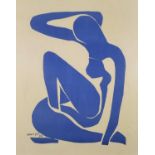 ƚ Henri MATISSE (French 1869-1954) The Blue Nude, Silkscreen print, dated 1952, 25.75" x 20.5" (65cm