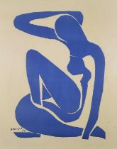 ƚ Henri MATISSE (French 1869-1954) The Blue Nude, Silkscreen print, dated 1952, 25.75" x 20.5" (65cm