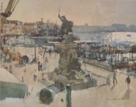 ƚ Ken HOWARD (British 1932-2022) Monument of a Soldier on a Horse, Limited edition print, Signed and