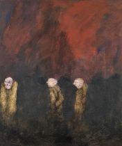 ƚ Michael TRACEY (British 20th Century) This is How We End Up, Oil on board, 32" x 27" (81cm x