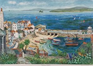 Jeremy KING (British 1933-2020) Harbour Beach, A majority set of limited edition prints numbered out