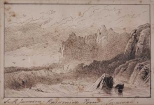 S P JOHNSON ? 19th Century, Pendennis Point, Cornwall, Etching, Signed lower left, inscribed, 6.