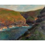 Harold Ernest Farquhar VIVIAN (British, Exhibited 1909-1933) Boscastle, Harbour Mouth 2, Oil on