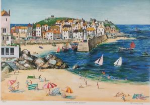 Jeremy KING (British 1933-2020) Porthminster Beach, A majority set of limited edition prints