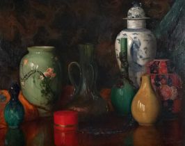 Harold Ernest Farquhar VIVIAN (British, Exhibited 1909-1933) Still Life 1, Oil on canvas, 21.25" x