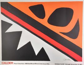 Alexander CALDER (American 1898-1976) Pace / Columbus Exhibition Poster, La Grenouille et La Scie,