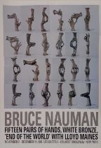 Bruce NAUMAN (American b. 1941) Fifteen Pairs, Offset Lithograph, Original exhibition poster for