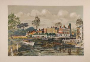Jeremy KING (British 1933-2020) Pride of Richmond, Colour lithograph, Signed lower right and