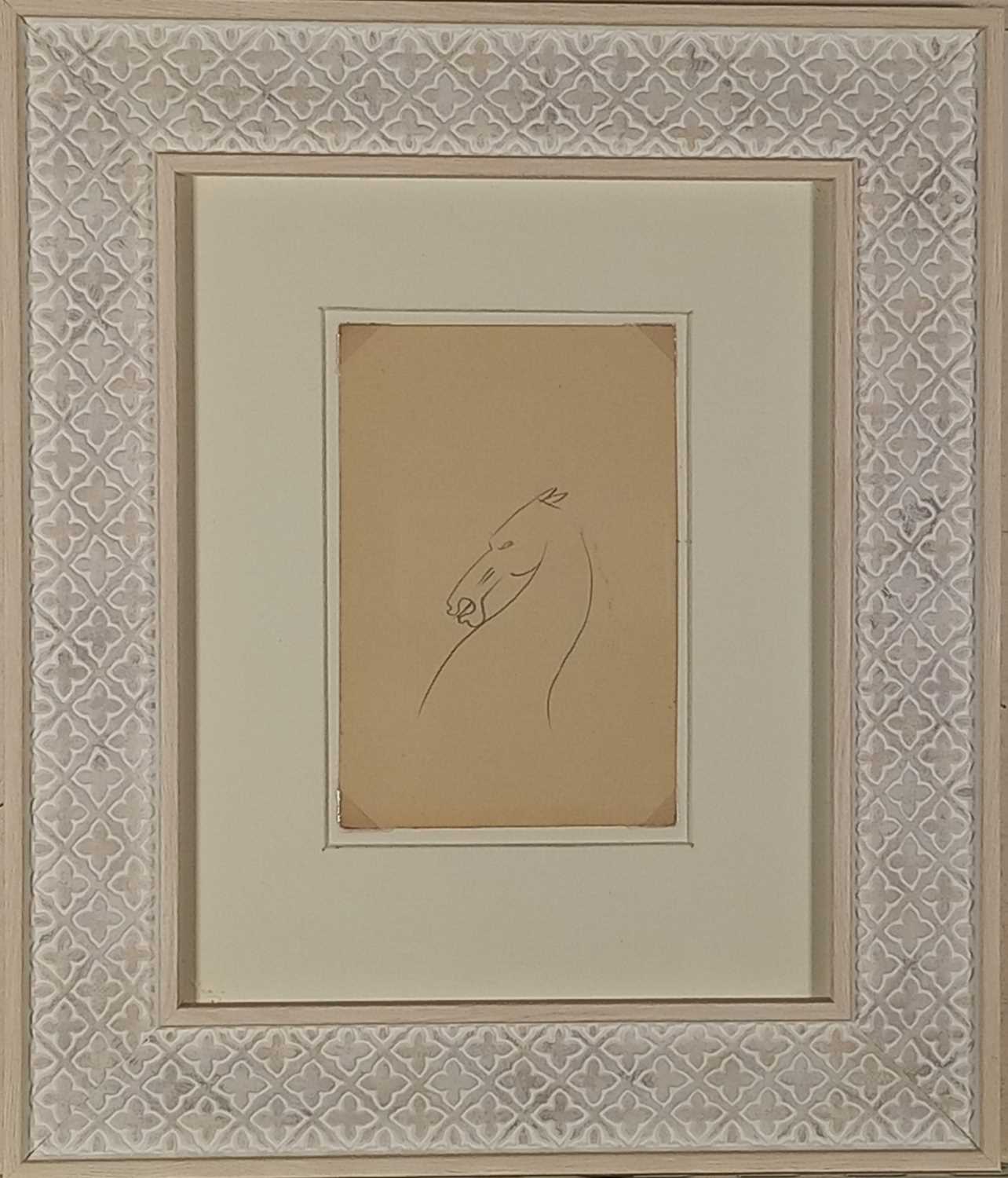 ƚ Sven BERLIN (British 1911-1999) Horse, Pencil drawing, dated 1938, 6" x 4" (15cm x 10cm), - Image 2 of 3
