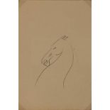 ƚ Sven BERLIN (British 1911-1999) Horse, Pencil drawing, dated 1938, 6" x 4" (15cm x 10cm),